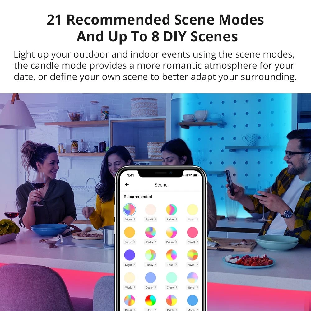 Inteligentný WiFi LED pás SONOFF L2 Lite 5 metrov s ovládačom a appkou