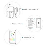 Inteligentný WiFi LED pás SONOFF L2 Lite 5 metrov s ovládačom a appkou