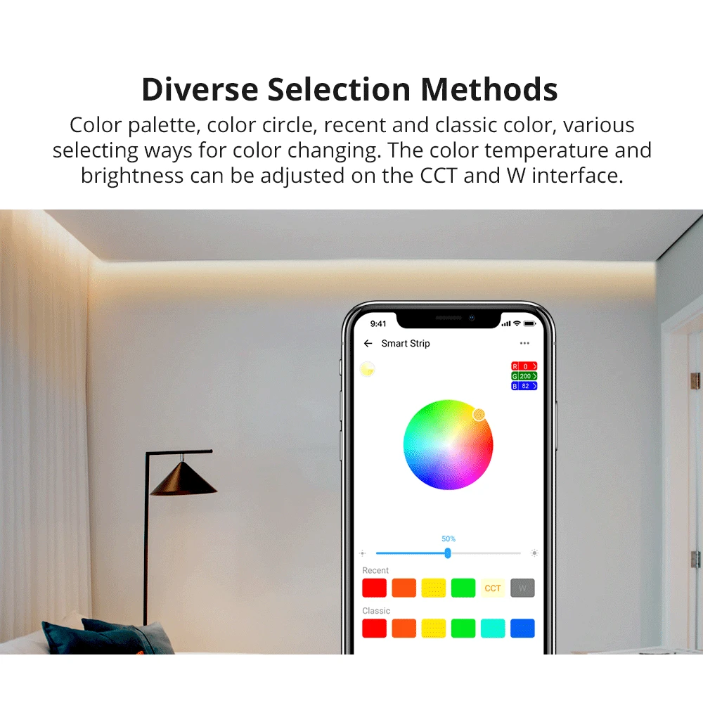 Inteligentný WiFi LED pás SONOFF L2 Lite 5 metrov s ovládačom a appkou