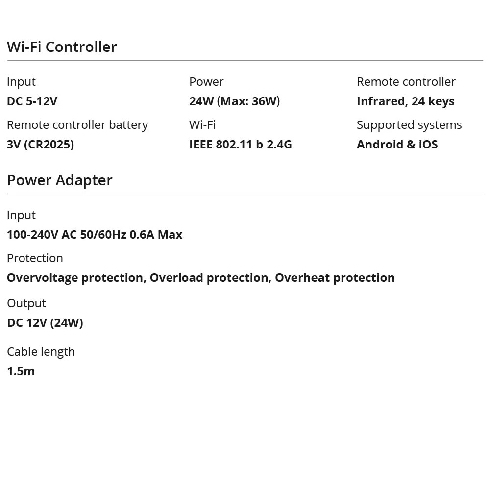 Inteligentný WiFi LED pás SONOFF L2 Lite 5 metrov s ovládačom a appkou