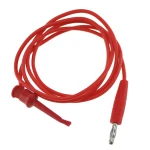 Tl22080 Skúšobný kábel s háčikom a banánikom 1 m 16AWG červený Satkit