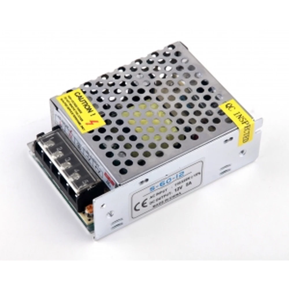 Transformátor 12V 5A 60W - kvalitný AC/DC zdroj