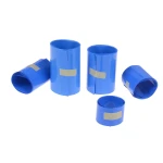 Tubo termoretráctil Sunkko PVC 1 metro en color azul para protección electrónica
