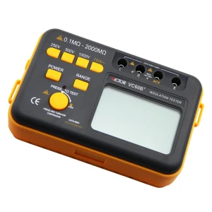Victor VC60B+ izolačný merač CAT III 1000 V do 2000 MΩ