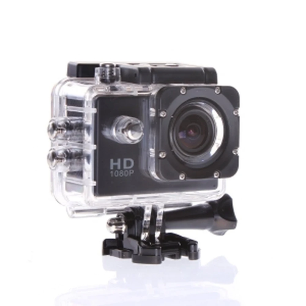 Lacná vodotesná akčná kamera 12MP HD 1080p široký uhol s príslušenstvom