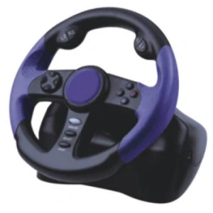 Pretekársky volant pre Playstation 2 s pedálmi a technológiou Dual Shock
