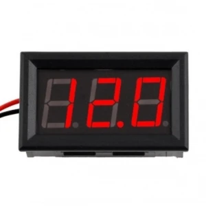 Digitálny voltmeter 3,5V 30V panelový s červeným LED indikátorom