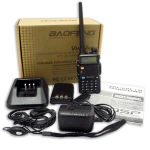 Baofeng UV-5R 8W vysielačka s headsetom a dual band VHF/UHF