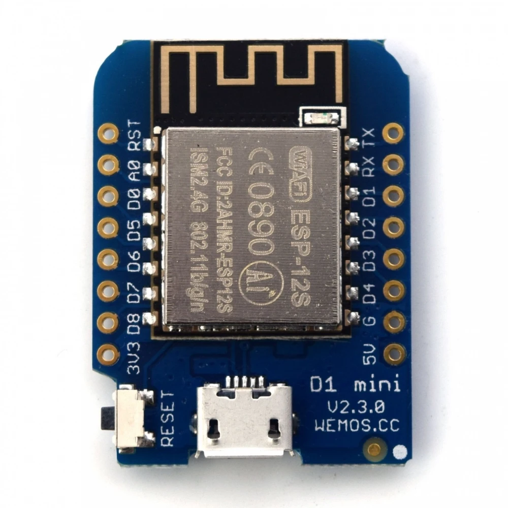 Wemos D1 Mini NodeMCU WiFi ESP8266 – vývojová doska IoT Arduino