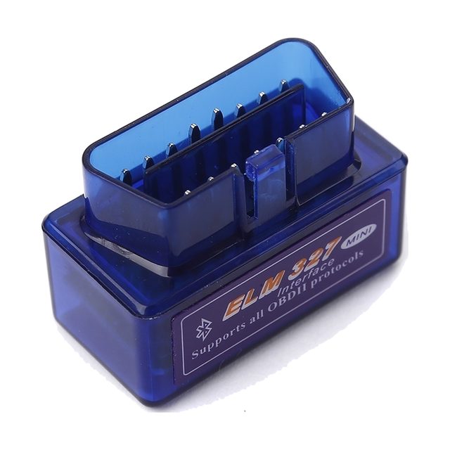 Mini ELM327 Bluetooth v2.1 s priehľadným modrým krytom